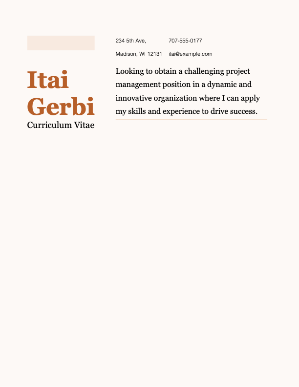 CV resume